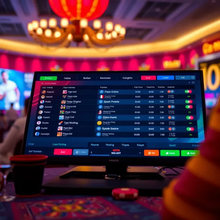 Leading Cricket Betting Platforms in Nigeria Digital sports betting platform interface displaying cricket betting options