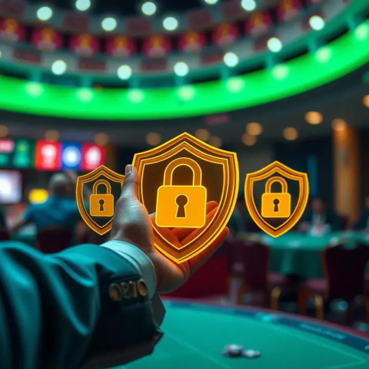 Security icons symbolizing password protection and safe betting on Sporty Bet