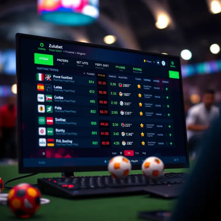 User-Friendly Sports Betting Platforms in Nigeria A digital sports betting platform interface displaying live football match odds and betting options
