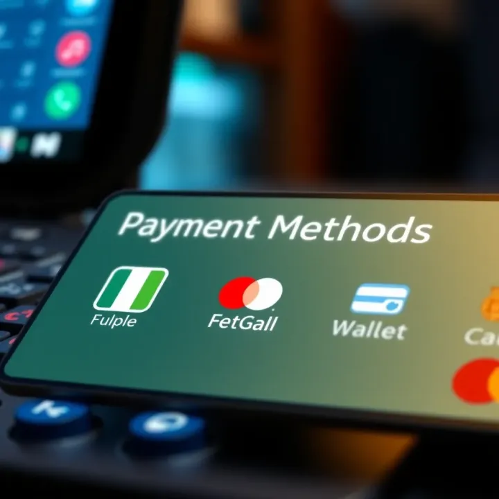 Secure payment methods and digital wallet icons suitable for Nigerian bettors on a betting platform