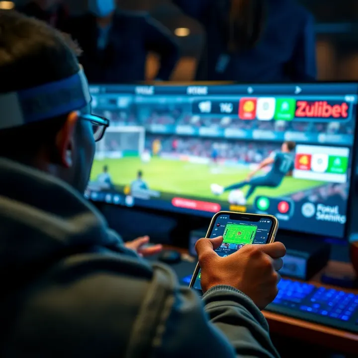 Nigerian viewer accessing live sports betting stream on a digital device