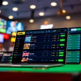 Digital interface showing online betting options accessible from Nigeria
