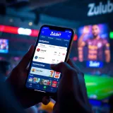 Mobile device displaying Zulubet sports betting interface with betting options and odds