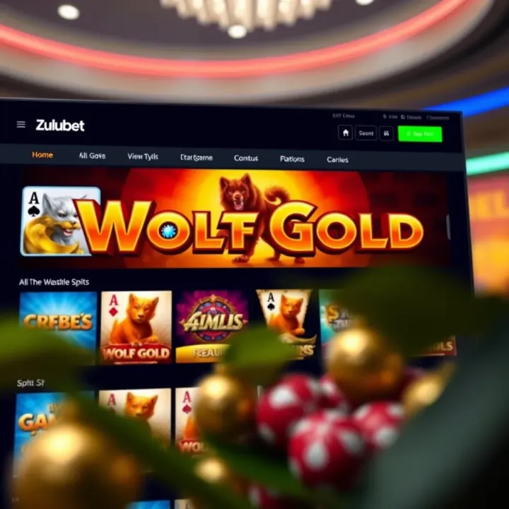 Screenshot of Zulubet betting platform showing game selection and user-friendly navigation
