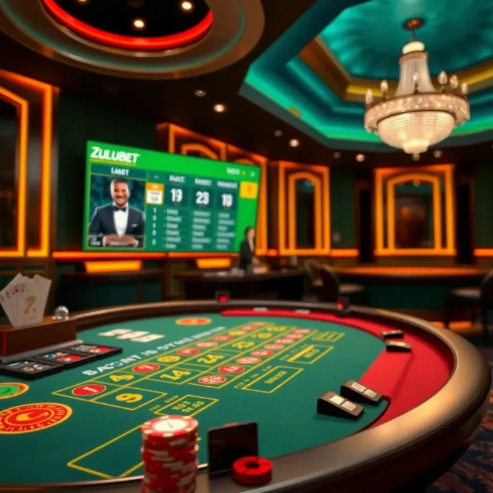 Zulubet Live Baccarat Interface for Nigerian Players Online baccarat game interface showing live dealer and betting options on Zulubet platform