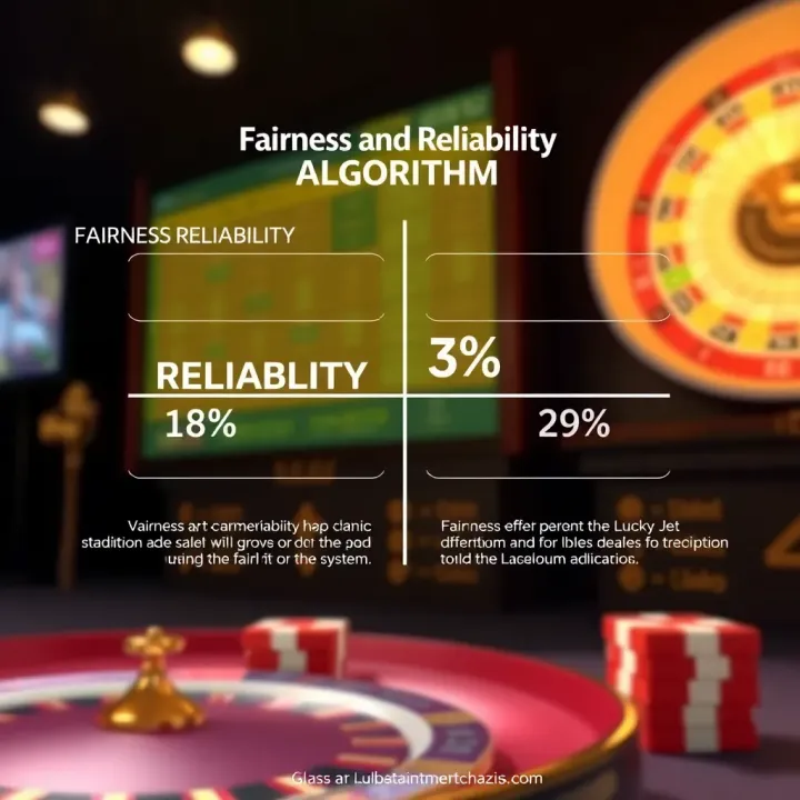 Graphical representation showing fairness and reliability aspects of the Zulubet Lucky Jet system