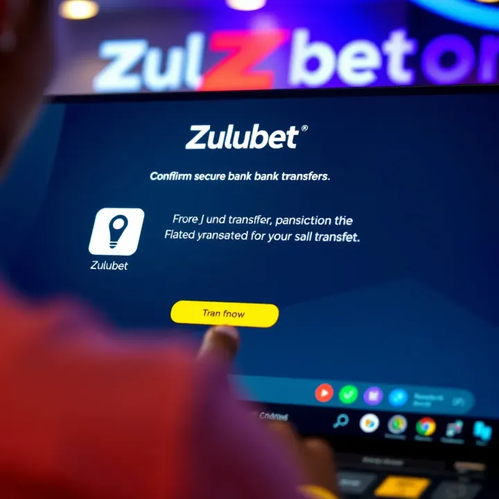 Secure transaction confirmation screen displaying successful fund transfer on Zulubet platform